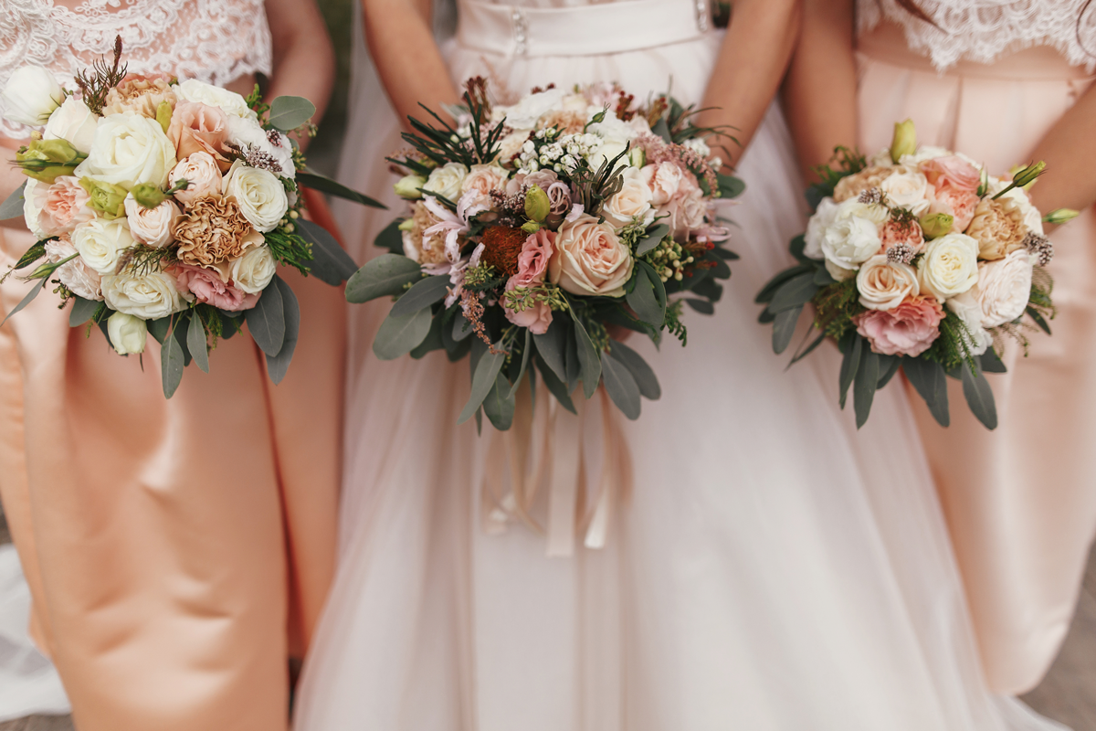 Wedding Dress And Bridesmaids Dresses